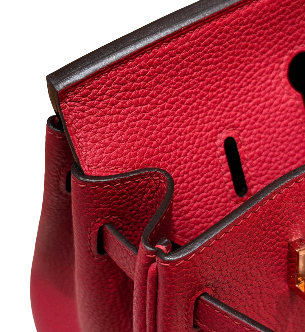 Birkin  Togo – Ruby Red | Rose Gold-Plated