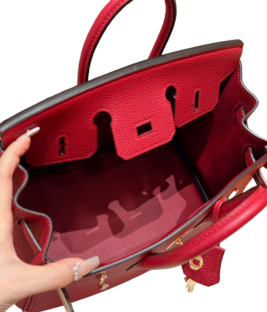 Birkin  Togo – Ruby Red | Rose Gold-Plated