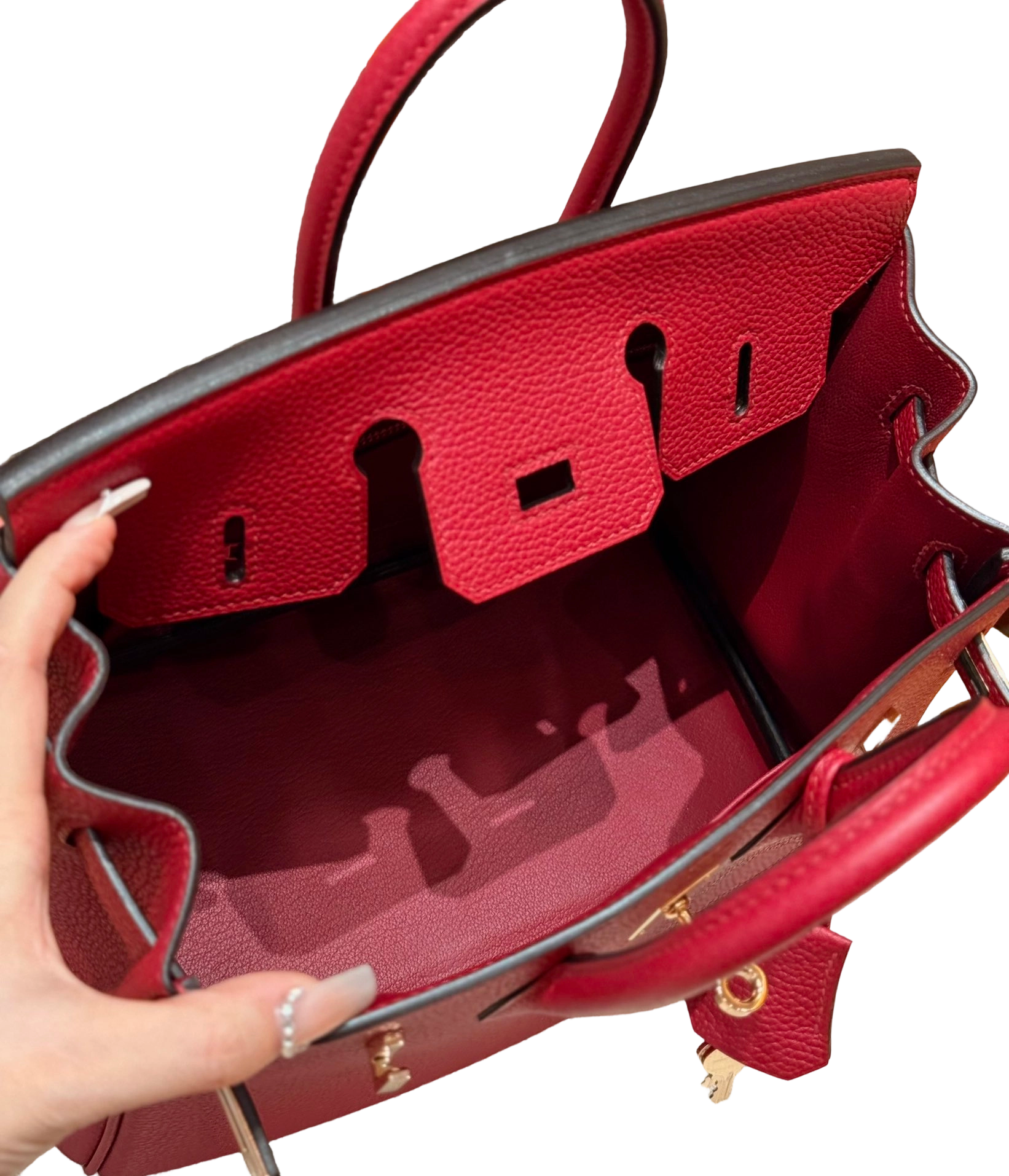 Birkin  Togo – Ruby Red | Rose Gold-Plated