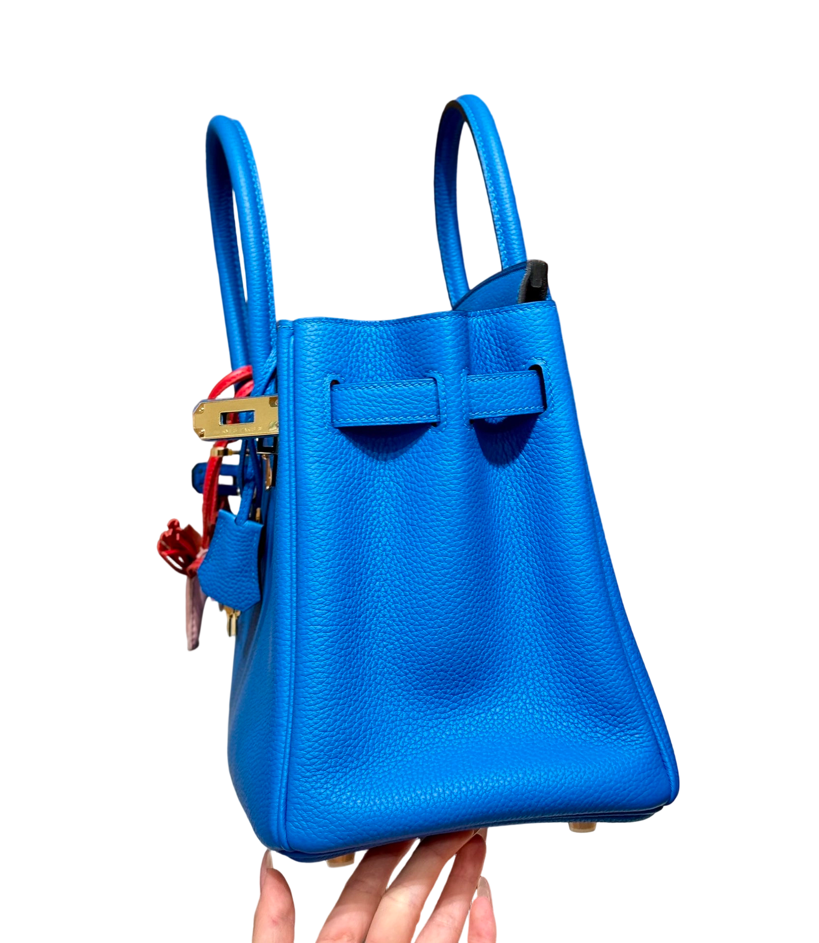 Birkin  Togo – Bleu Zanzibar | Gold-Plated