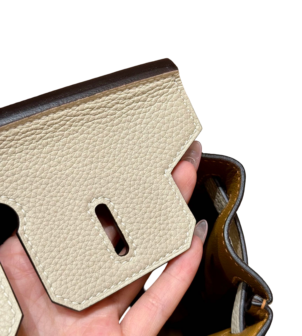 Birkin  Togo – Cream White | Gold-Plated
