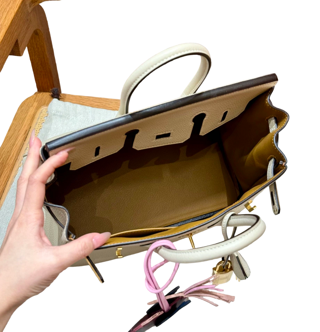 Birkin  Togo – Cream White | Gold-Plated