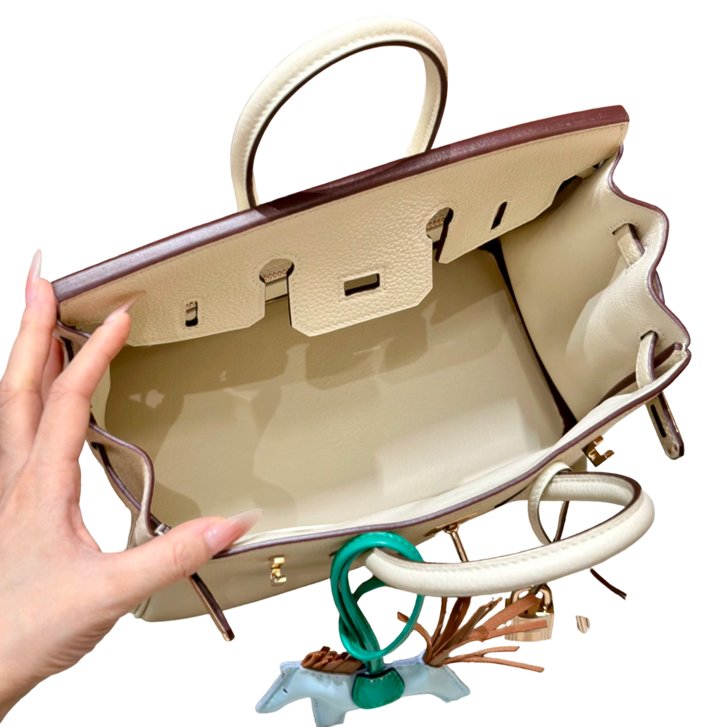 Birkin  Togo – Cream White | Rose Gold-Plated