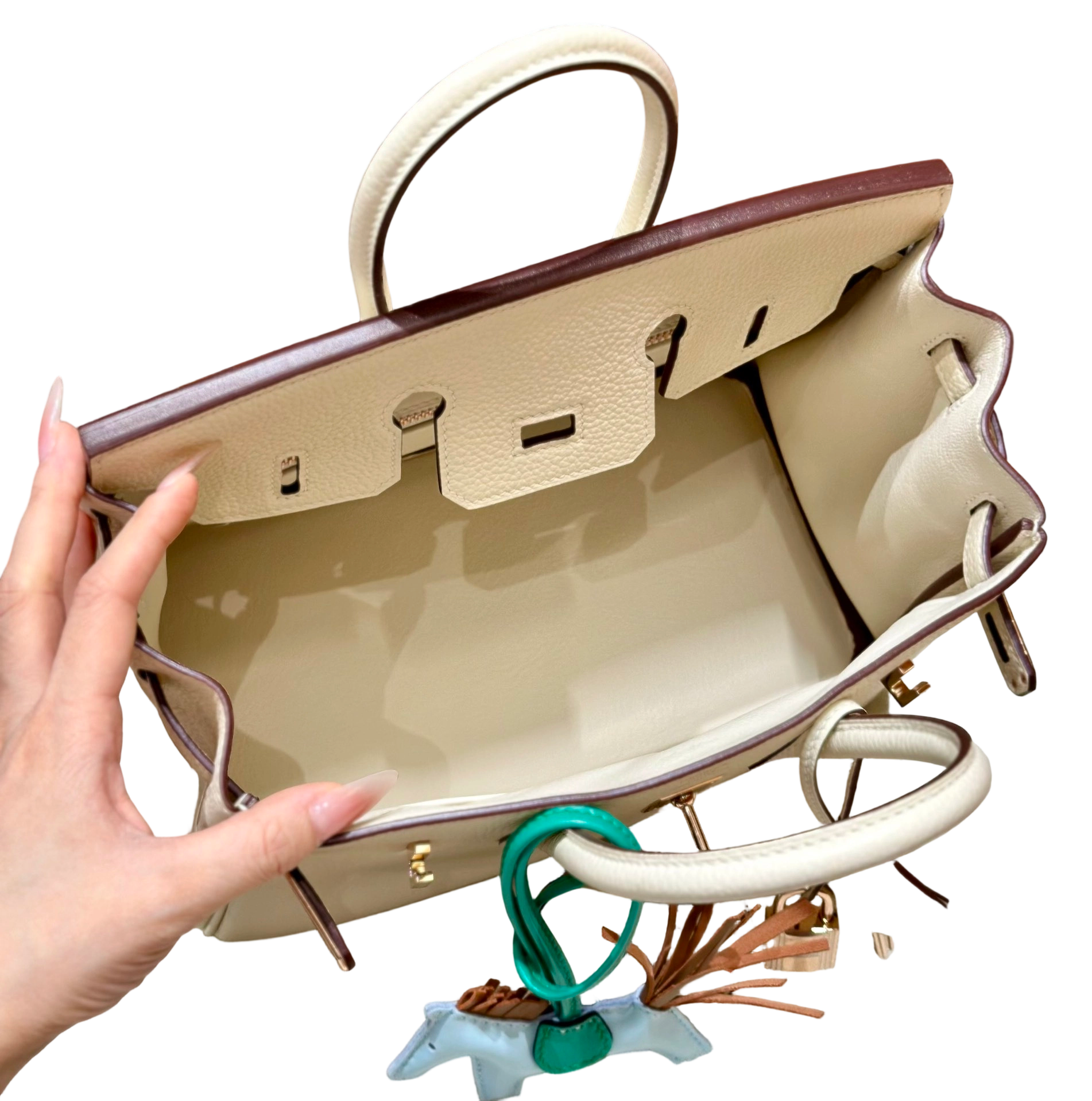 Birkin  Togo – Cream White | Rose Gold-Plated