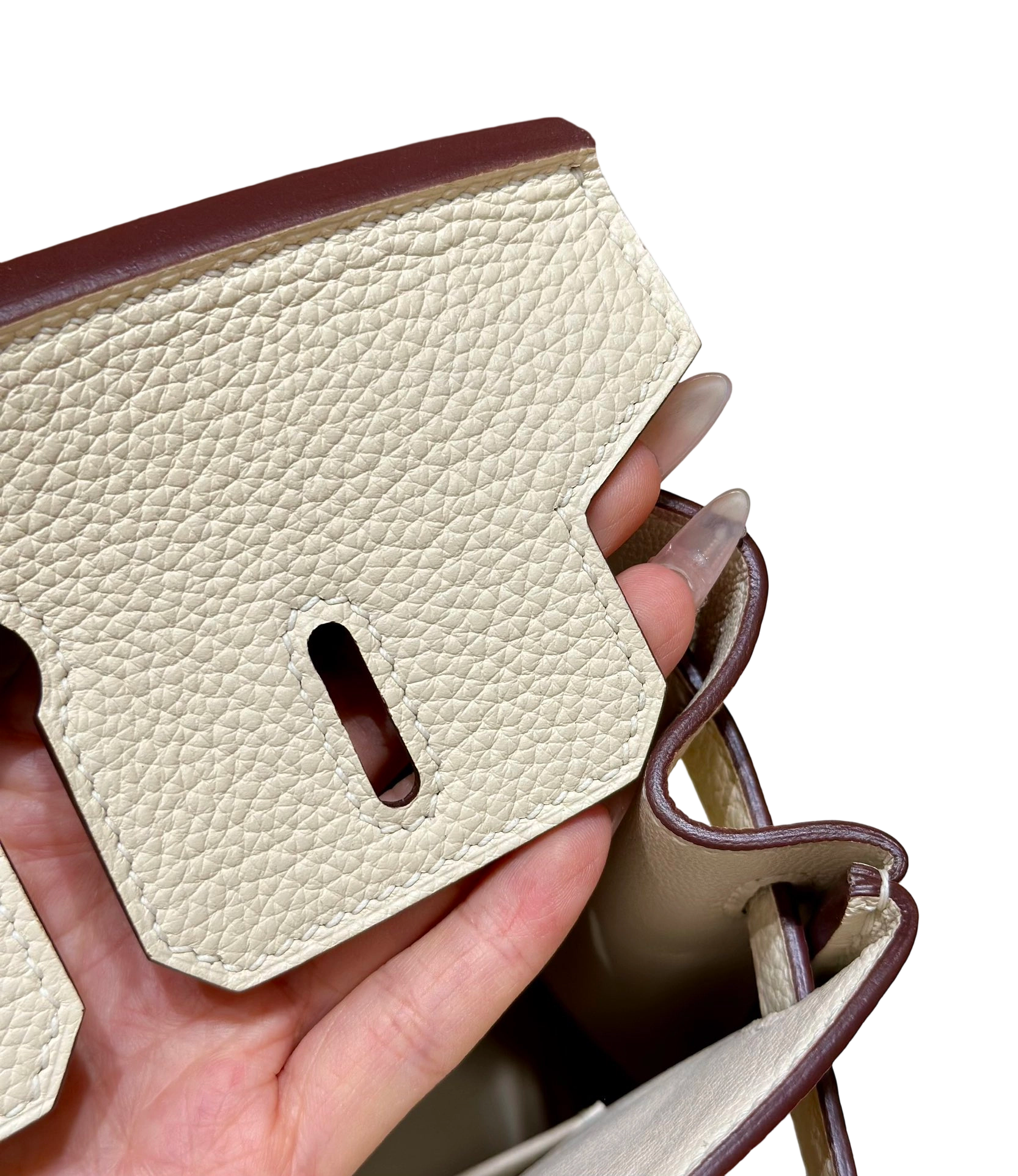Birkin  Togo – Cream White | Rose Gold-Plated