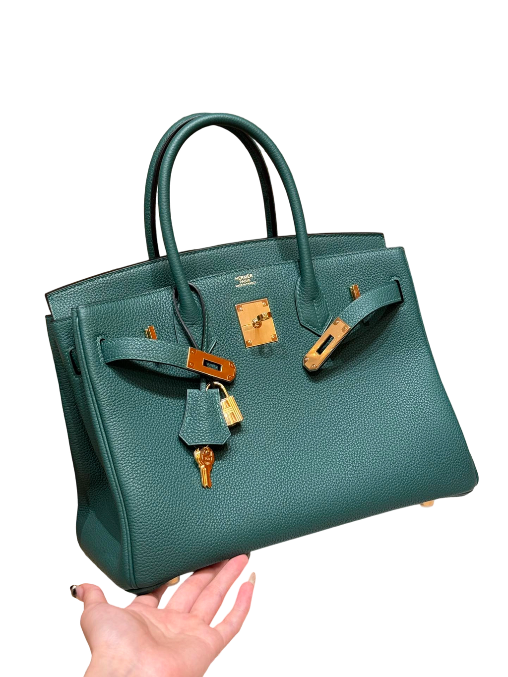 Birkin  Togo – Peacock Green | Gold-Plated