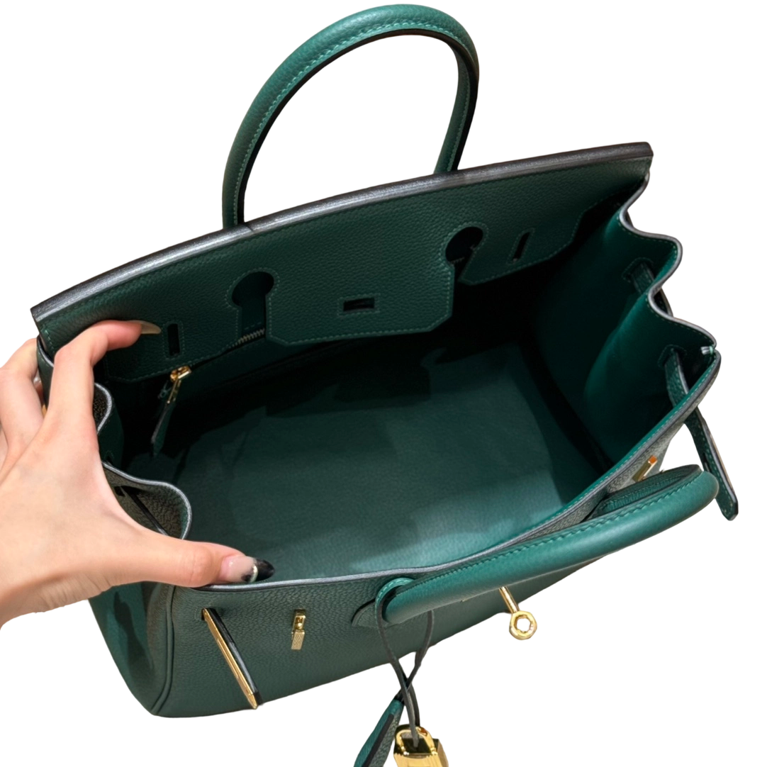 Birkin  Togo – Peacock Green | Gold-Plated