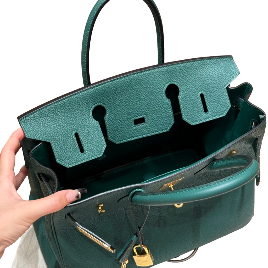 Birkin  Togo – Peacock Green | Gold-Plated
