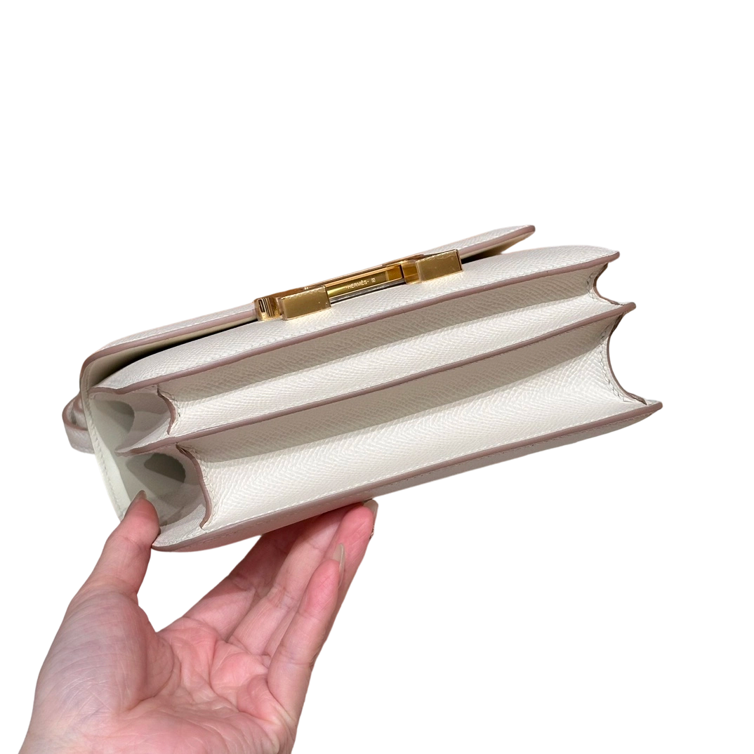 Constance  Epsom – Craie| Gold-Plated