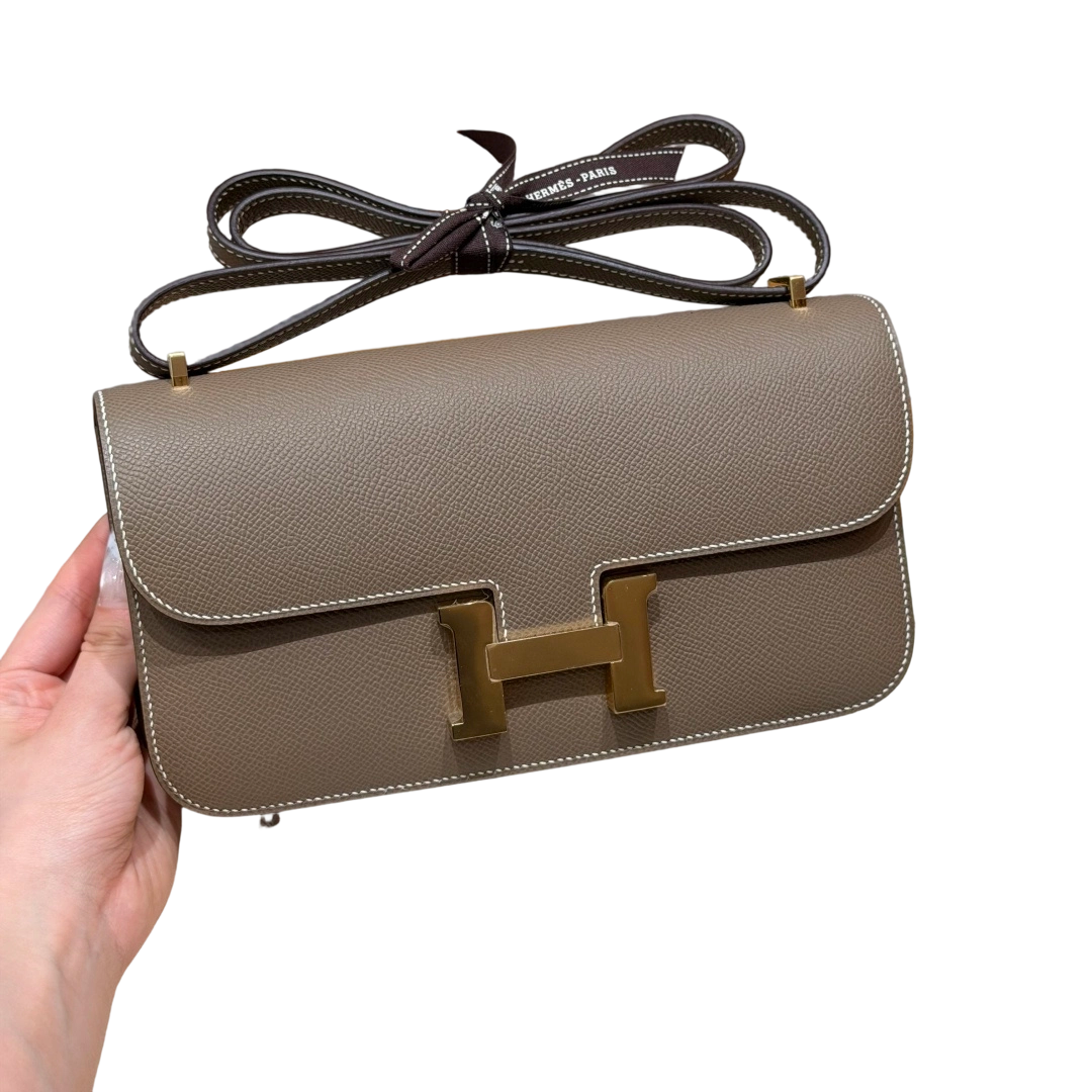 Constance  Epsom – Etoupe | Gold-Plated