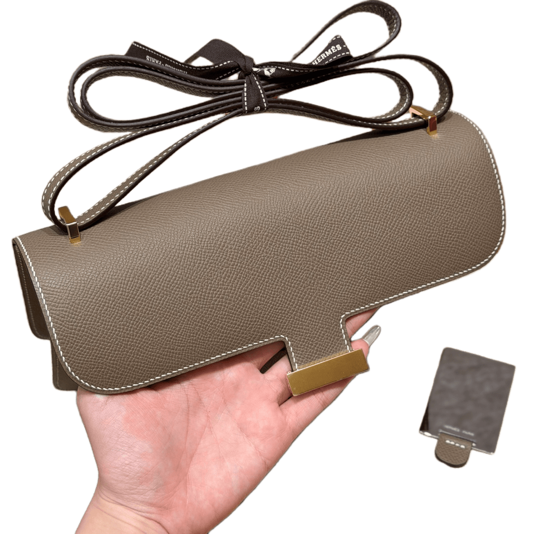 Constance  Epsom – Etoupe | Gold-Plated