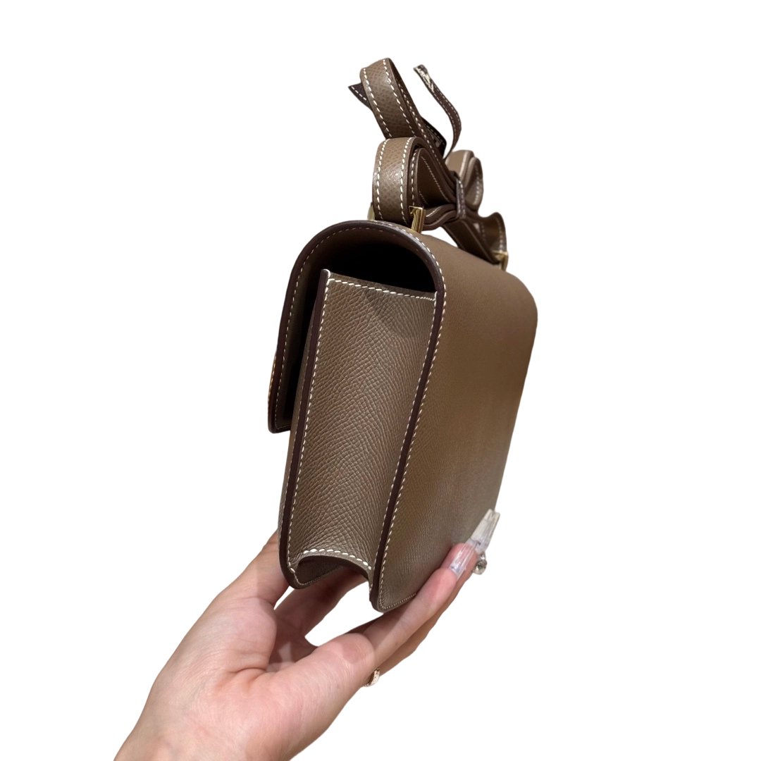 Constance  Epsom  – Etoupe | Gold-Plated