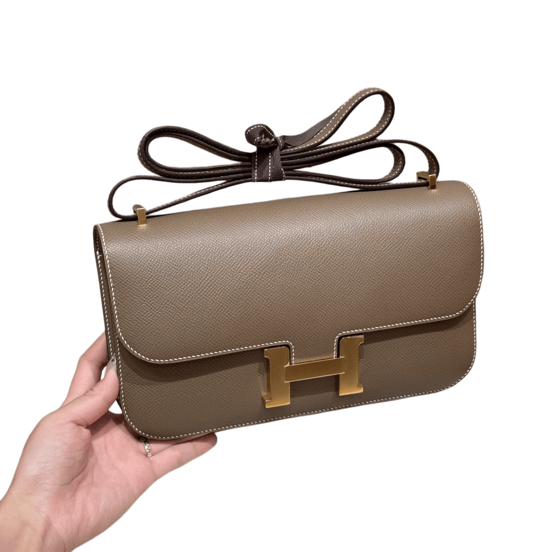Constance  Epsom  – Etoupe | Gold-Plated