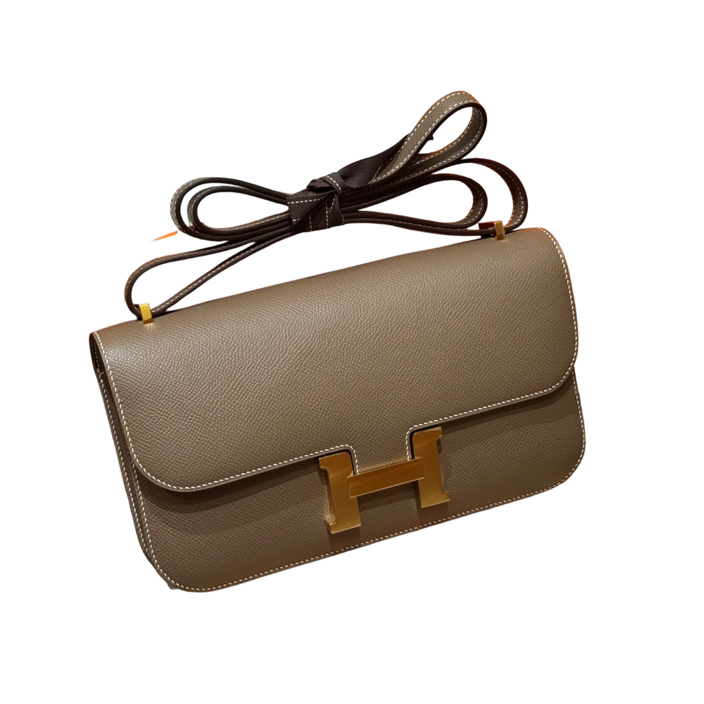 Constance  Epsom  – Etoupe | Gold-Plated