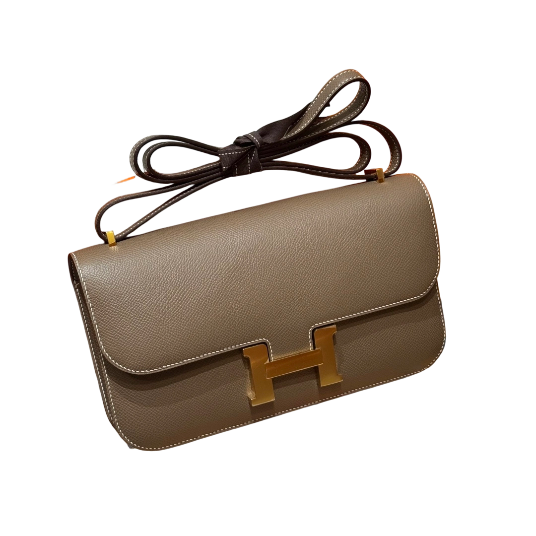 Constance  Epsom  – Etoupe | Gold-Plated
