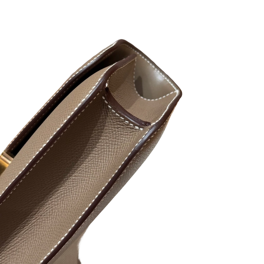 Constance  Epsom  – Etoupe | Gold-Plated