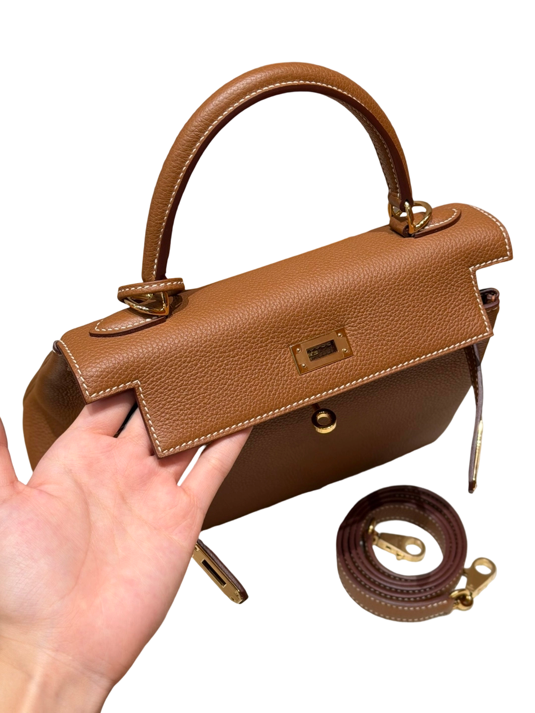 Kelly  Togo – Gold Brown | Gold-Plated