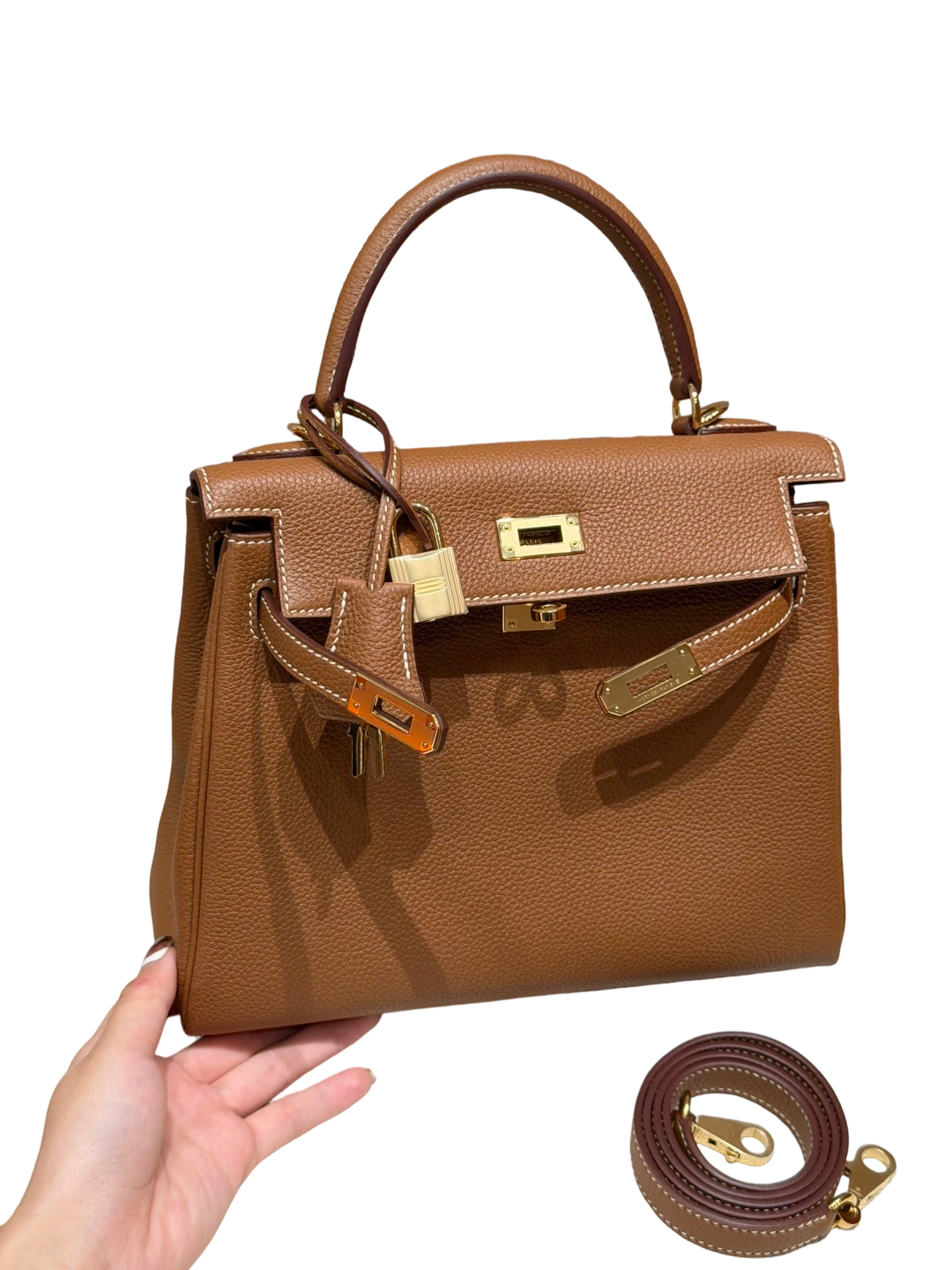 Kelly  Togo – Gold Brown | Gold-Plated