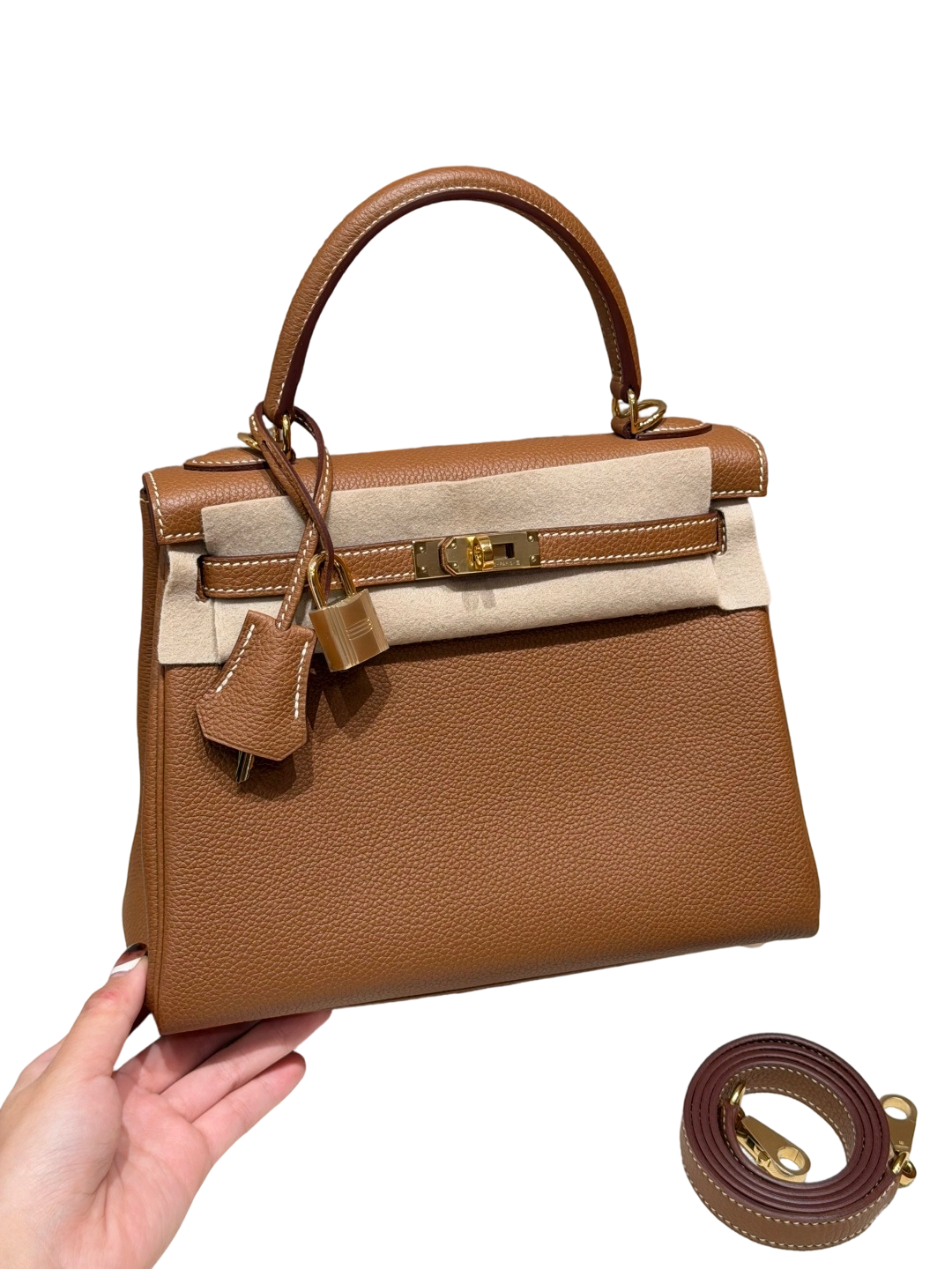 Kelly  Togo – Gold Brown | Gold-Plated