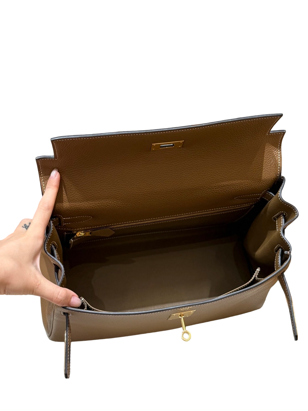 Kelly  Togo – Chestnut Brown | Gold-Plated