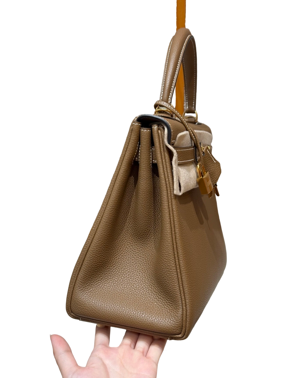 Kelly  Togo – Chestnut Brown | Gold-Plated