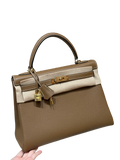 Kelly  Togo – Chestnut Brown | Gold-Plated