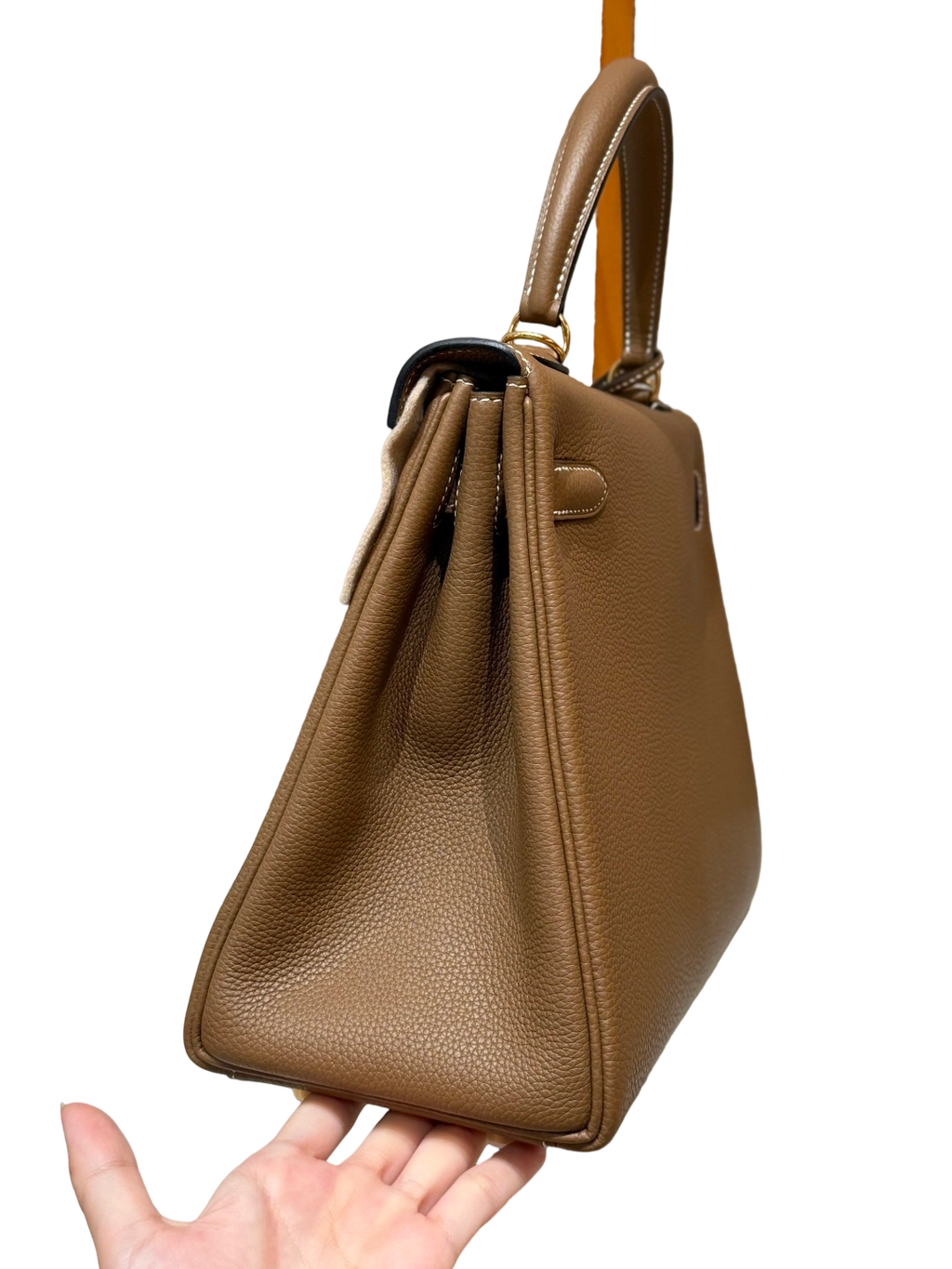 Kelly  Togo – Chestnut Brown | Gold-Plated
