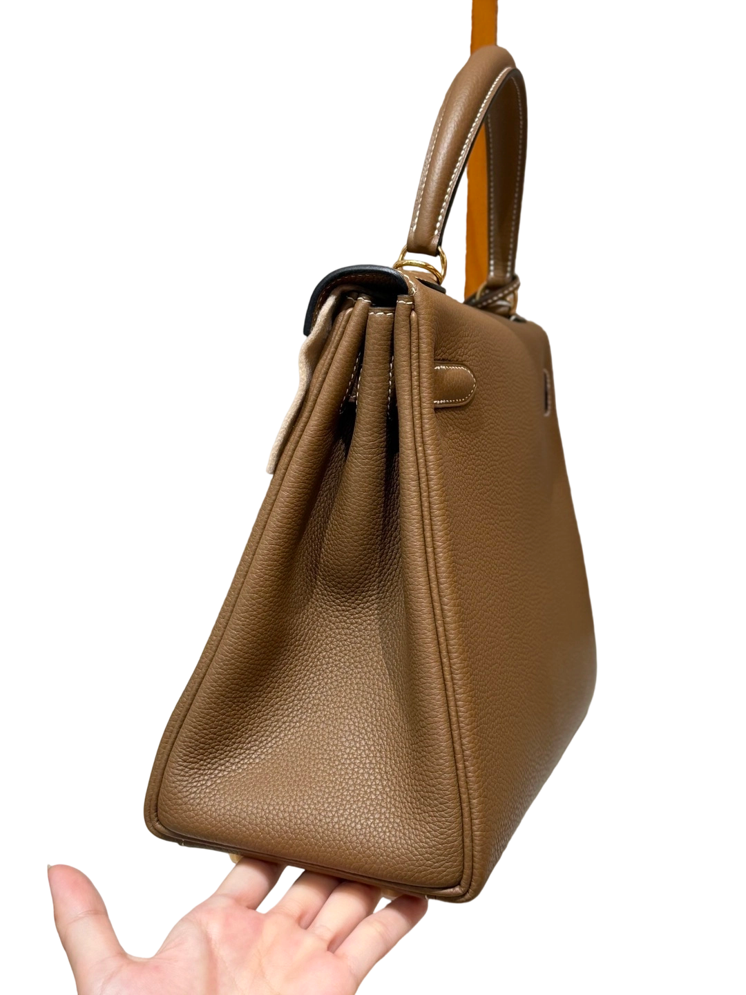 Kelly  Togo – Chestnut Brown | Gold-Plated