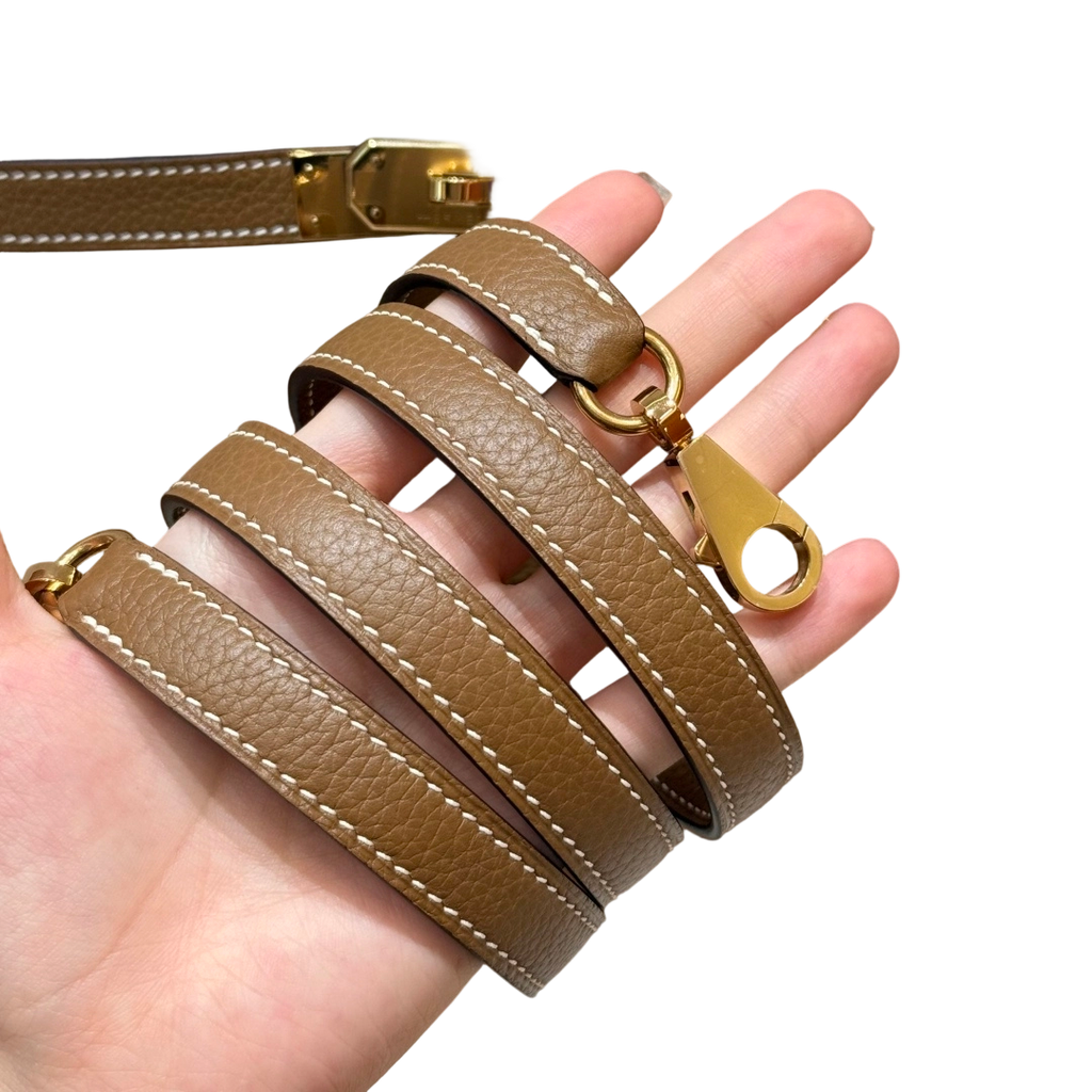 Kelly  Togo – Chestnut Brown | Gold-Plated