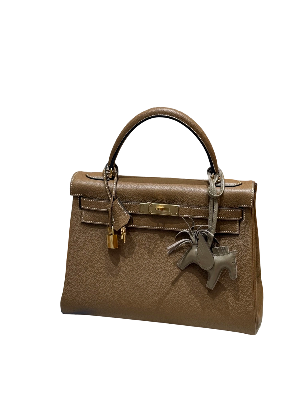 Kelly  Togo – Chestnut Brown | Gold-Plated