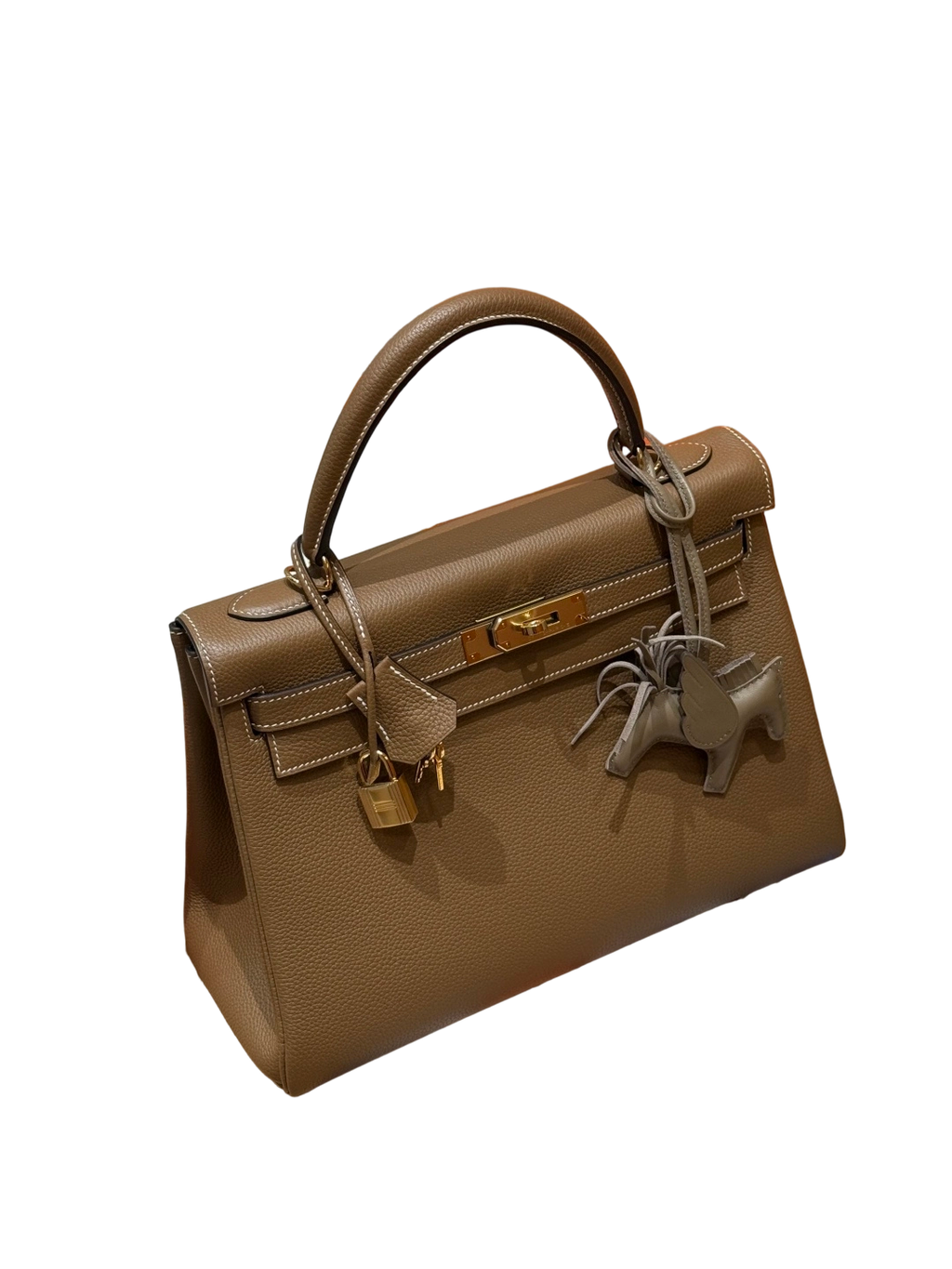 Kelly  Togo – Chestnut Brown | Gold-Plated