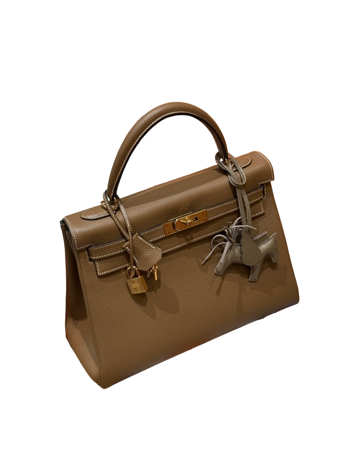 Kelly  Togo – Chestnut Brown | Gold-Plated