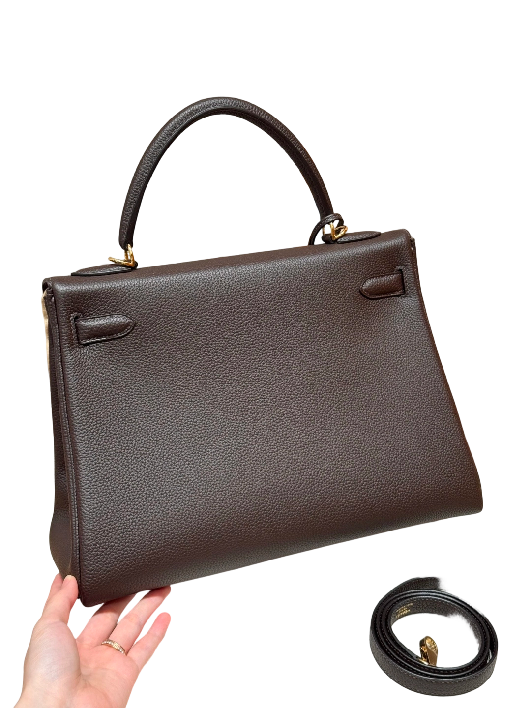 Kelly  Togo – Chocolate Brown | Gold-Plated