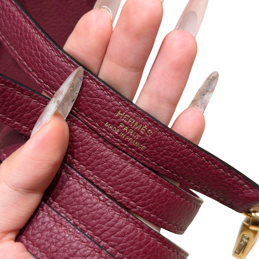 Kelly  Togo – Hermès Red | Gold-Plated