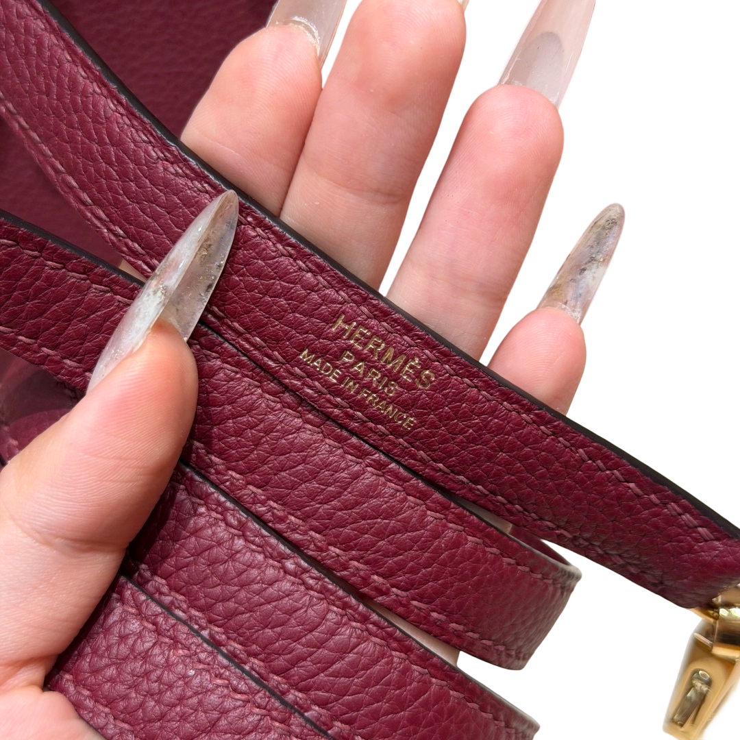 Kelly  Togo – Hermès Red | Gold-Plated