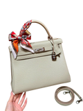 Kelly  Togo – Pearl Grey | Palladium