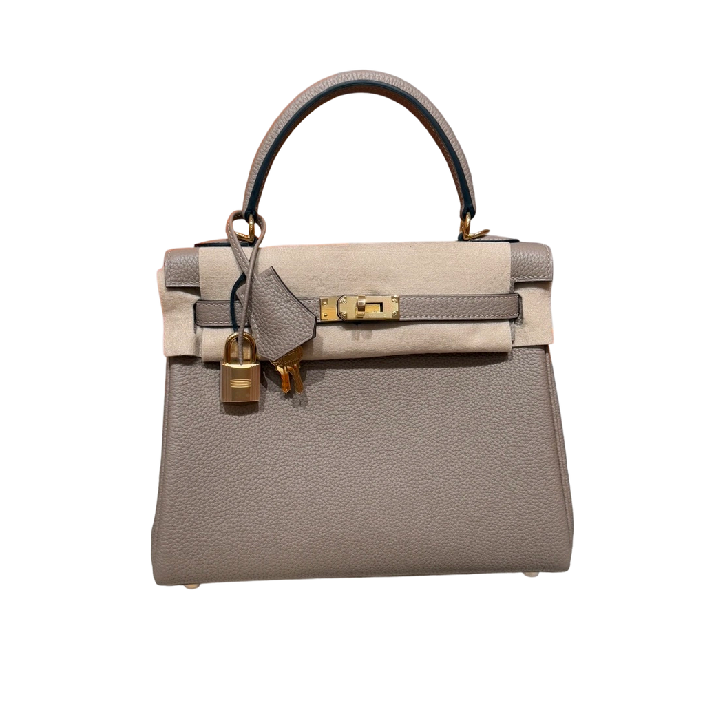 Kelly  Togo – Gris Tourterelle | Gold-Plated