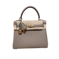 Kelly  Togo – Gris Tourterelle | Gold-Plated