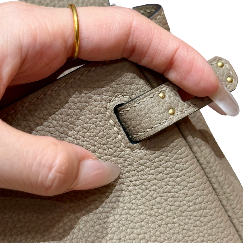 Kelly  Togo – Gris Tourterelle | Gold-Plated