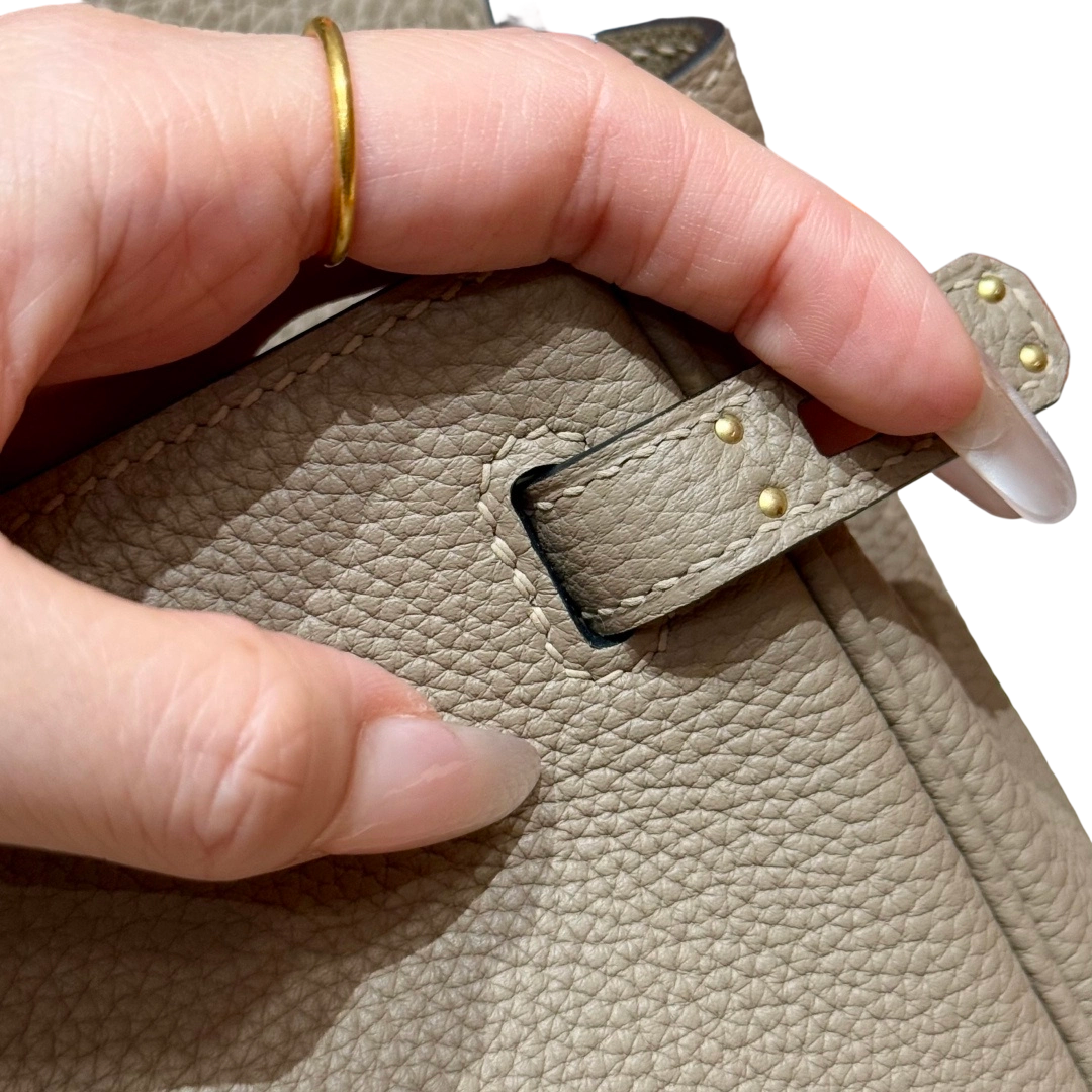 Kelly  Togo – Gris Tourterelle | Gold-Plated