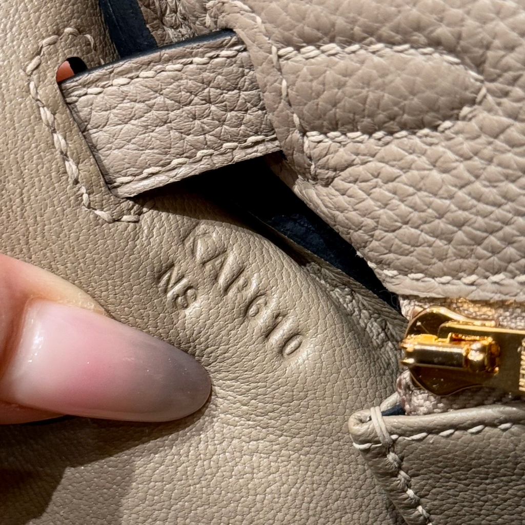 Kelly  Togo – Gris Tourterelle | Gold-Plated
