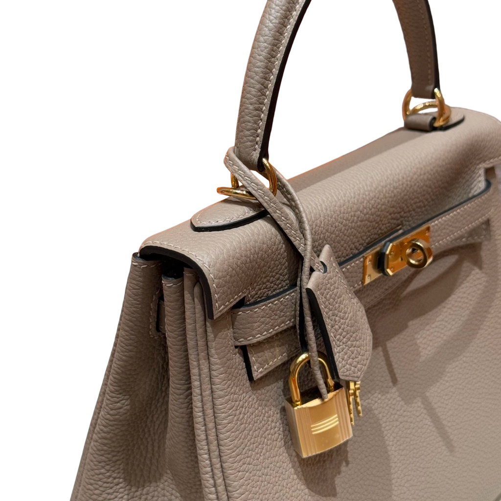 Kelly  Togo – Gris Tourterelle | Gold-Plated