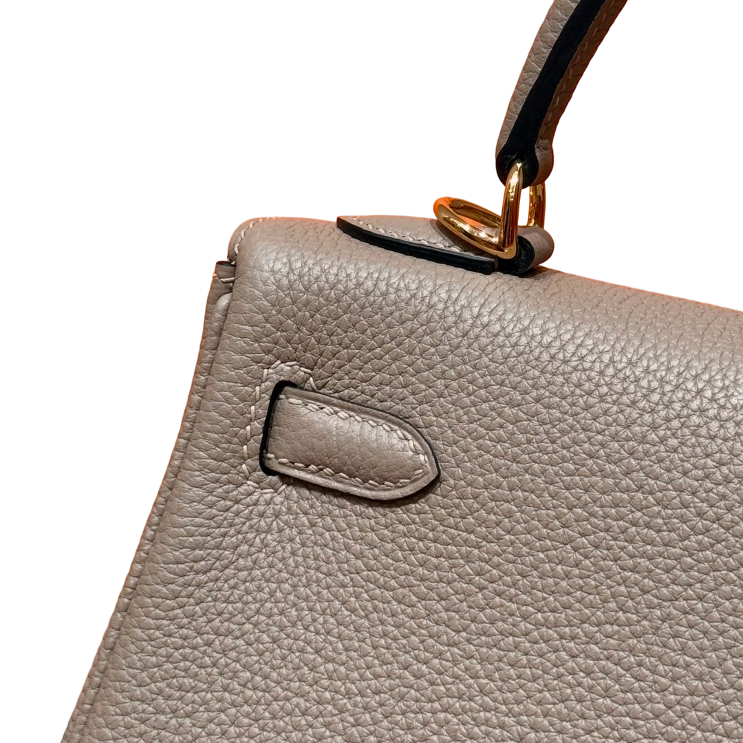 Kelly  Togo – Gris Tourterelle | Gold-Plated
