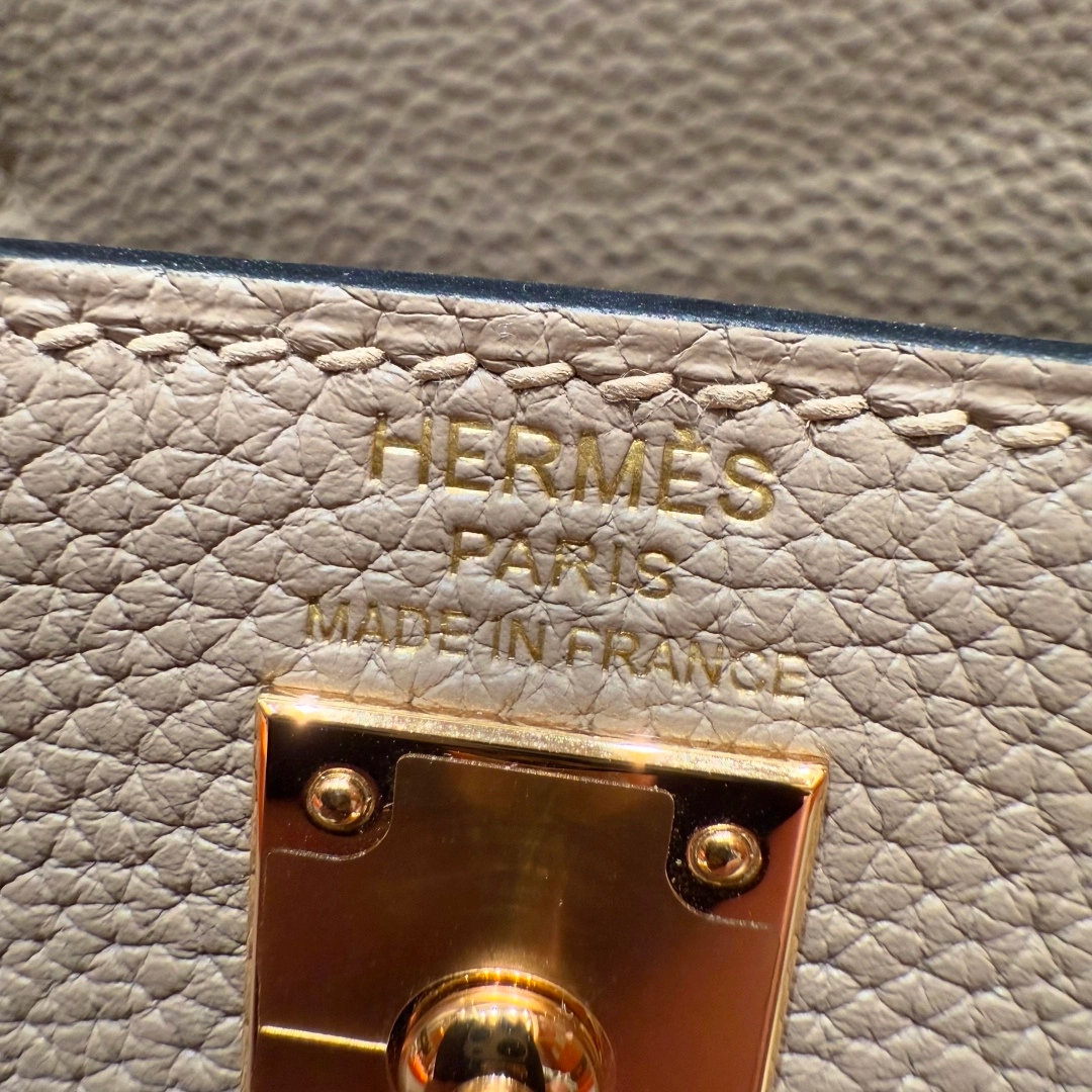 Kelly  Togo – Gris Tourterelle | Gold-Plated