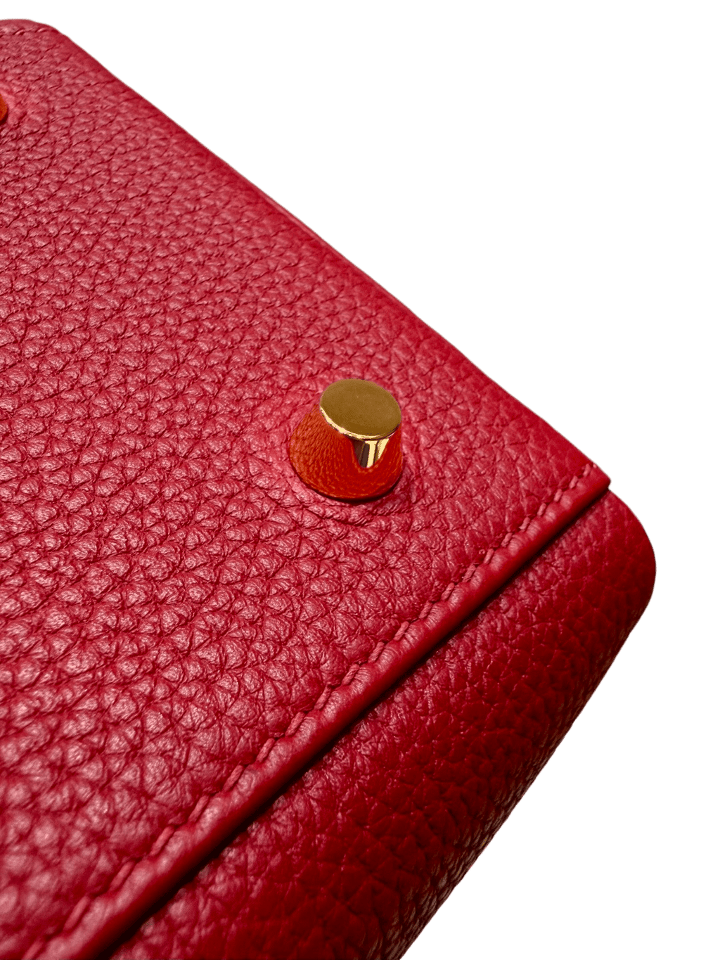 Kelly  Togo – Rouge Grenat | Gold-Plated