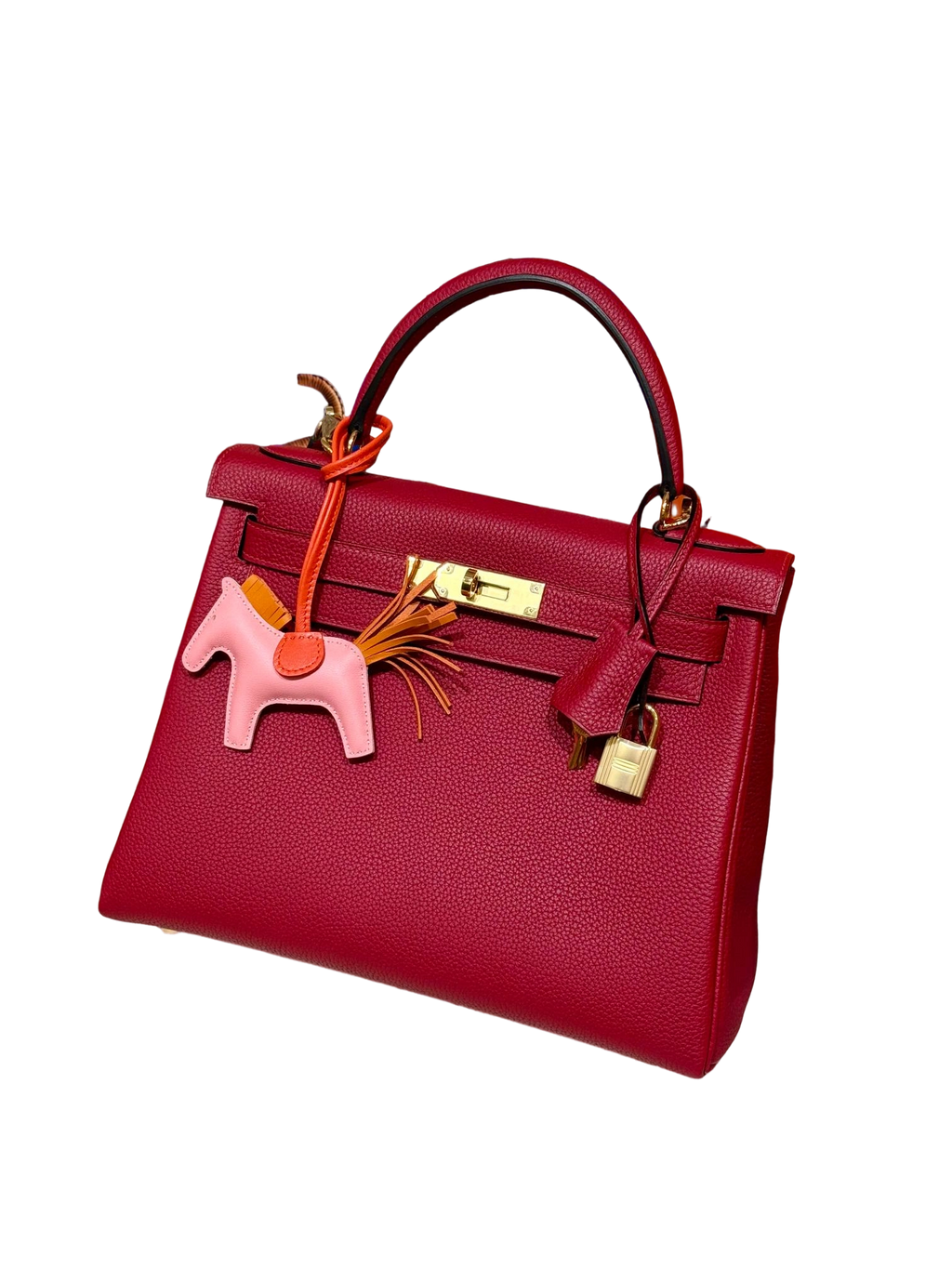 Kelly  Togo – Rouge Grenat | Gold-Plated