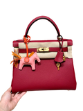 Kelly  Togo – Rouge Grenat | Gold-Plated