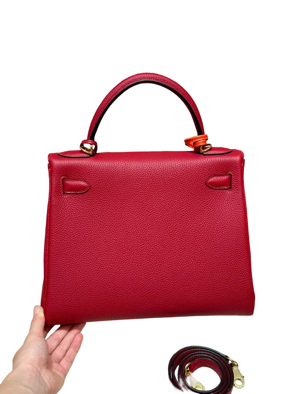 Kelly  Togo – Rouge Grenat | Gold-Plated