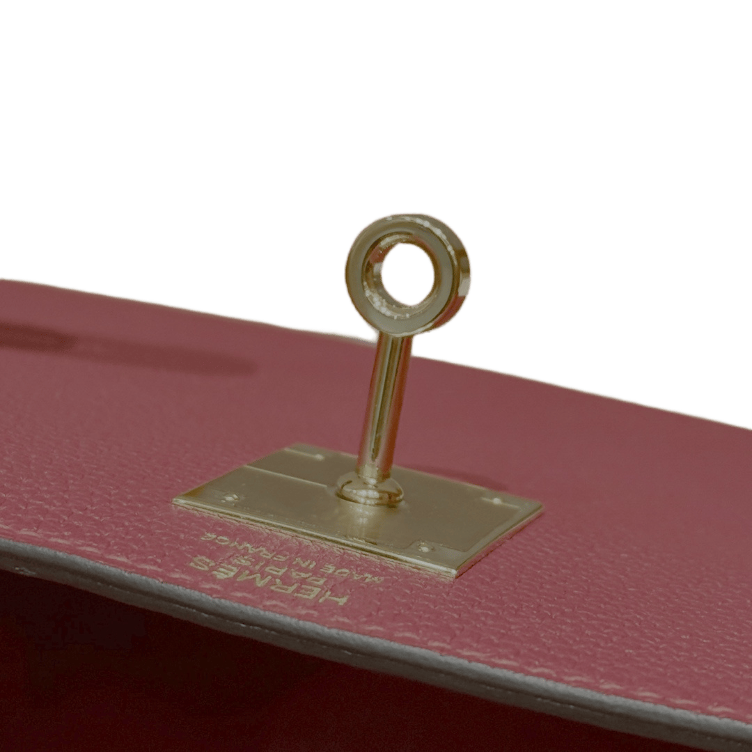 Kelly  Togo – Rouge Grenat | Gold-Plated