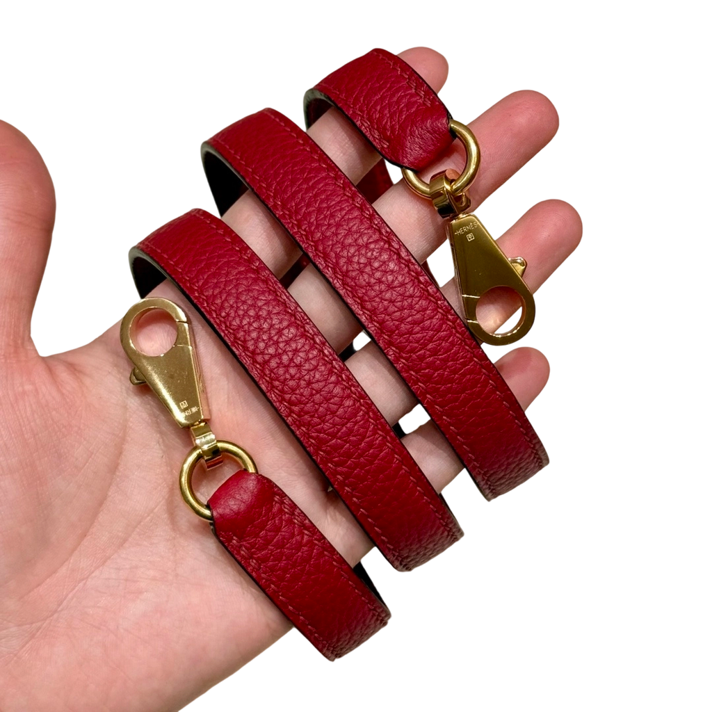 Kelly  Togo – Rouge Grenat | Gold-Plated